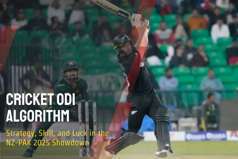 Cricket ODI Algorithm: Strategy, Skill, and Luck in the NZ-PAK 2025 Showdown